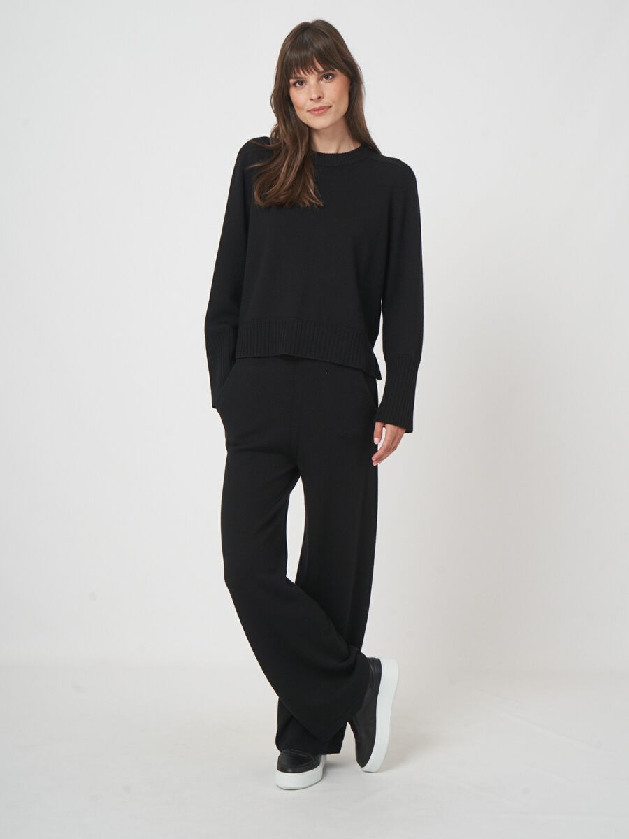 Merinowollen trui met lange mouwen en ronde hals. image number 6