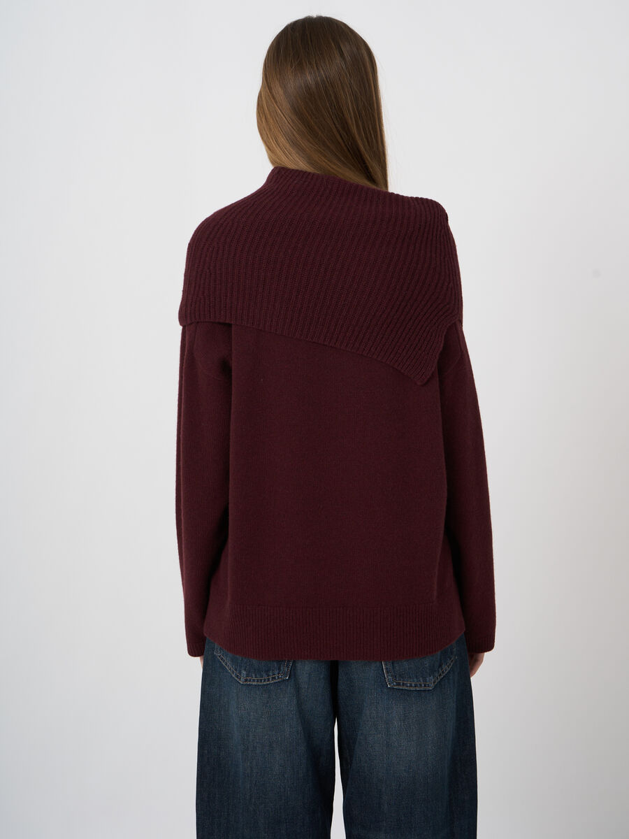 Pullover aus italienischer Lammwolle mit breiten B&uuml;ndchen image number 2