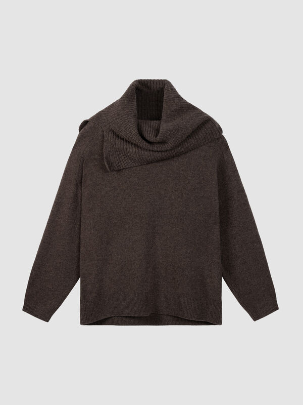 Pullover aus italienischer Lammwolle mit breiten B&uuml;ndchen image number 0
