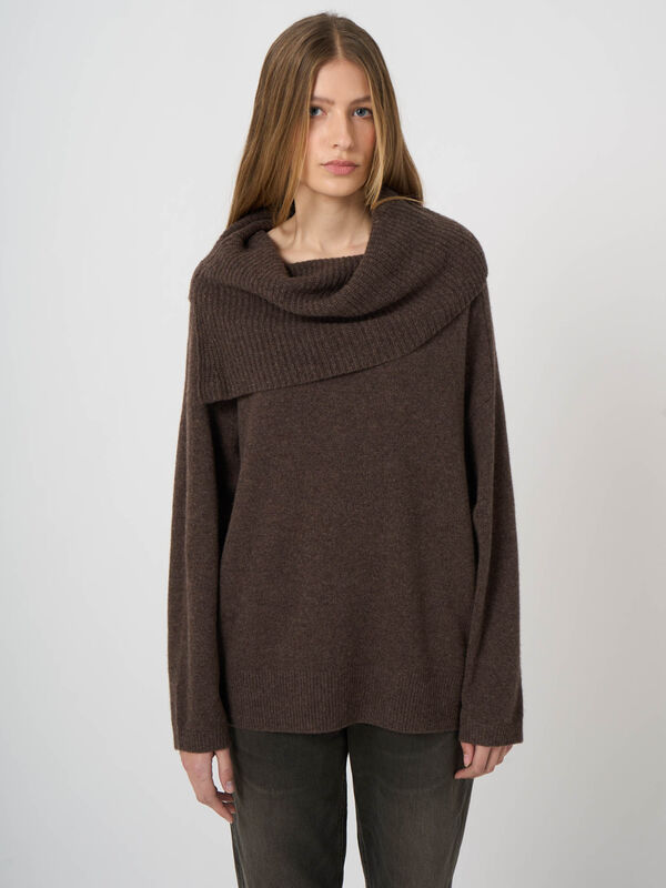 Pullover aus italienischer Lammwolle mit breiten B&uuml;ndchen image number 5