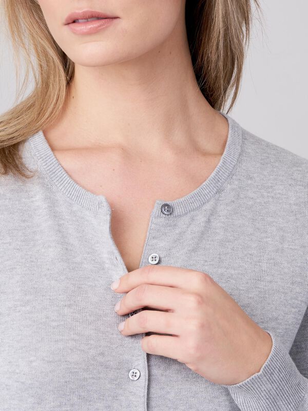 Cardigan basique en coton mélangé image number 2