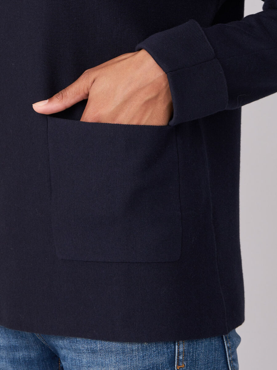 Boat neck sweater with pockets image number 10