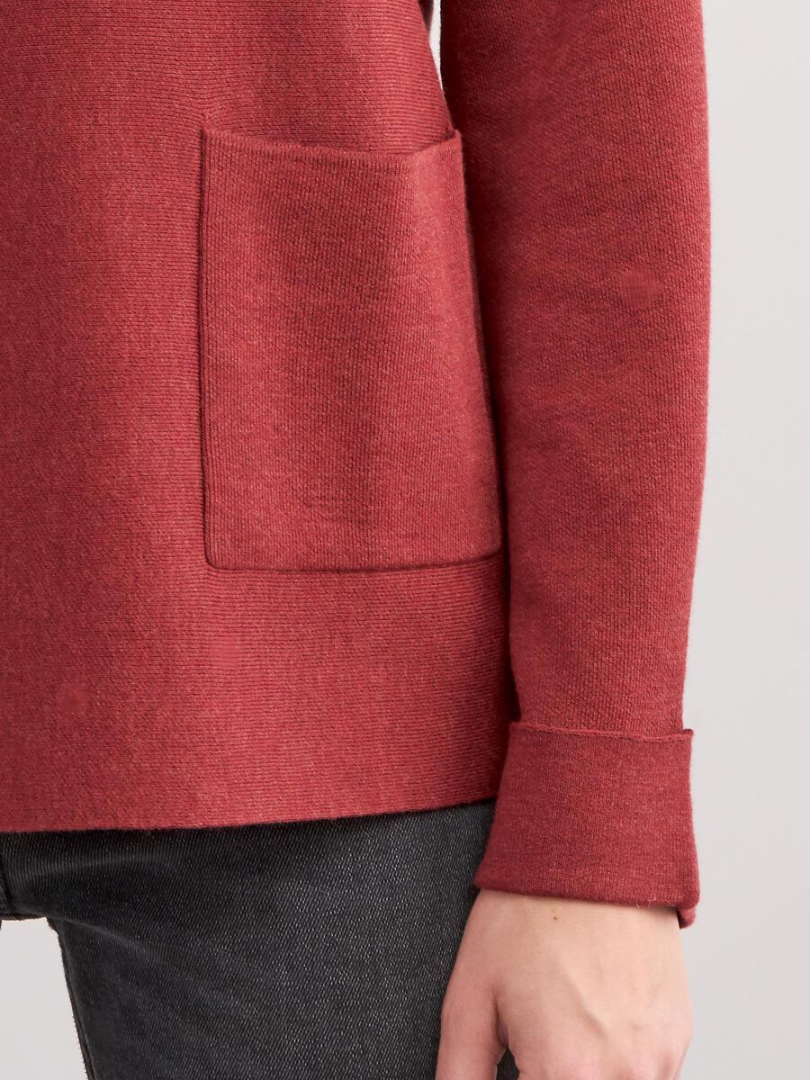 Boat neck sweater with pockets image number 26