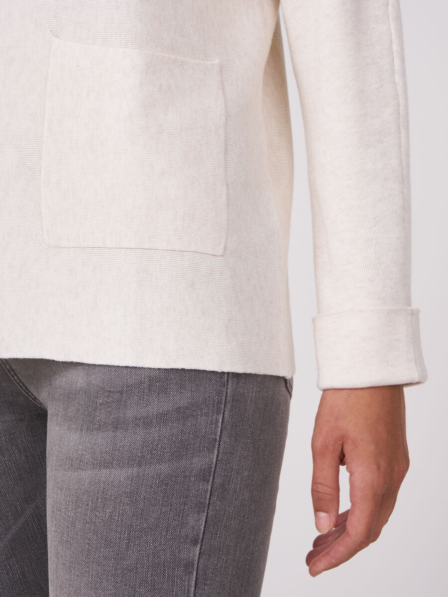 Boat neck sweater with pockets image number 38