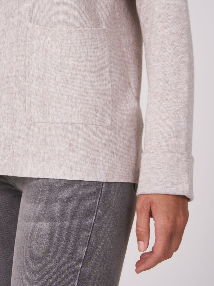 Boat neck sweater with pockets image number 42