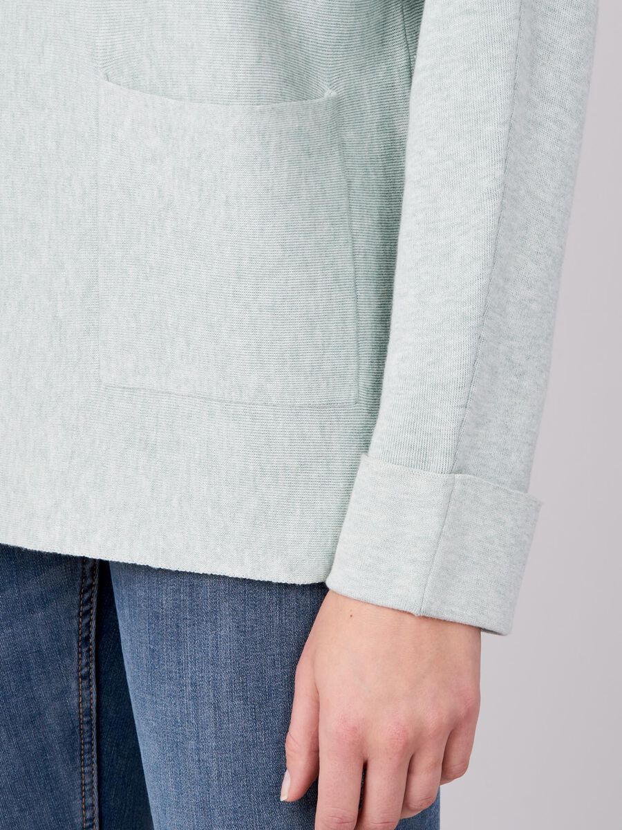 Boat neck sweater with pockets image number 46