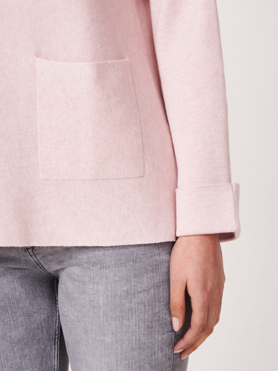 Boat neck sweater with pockets image number 54