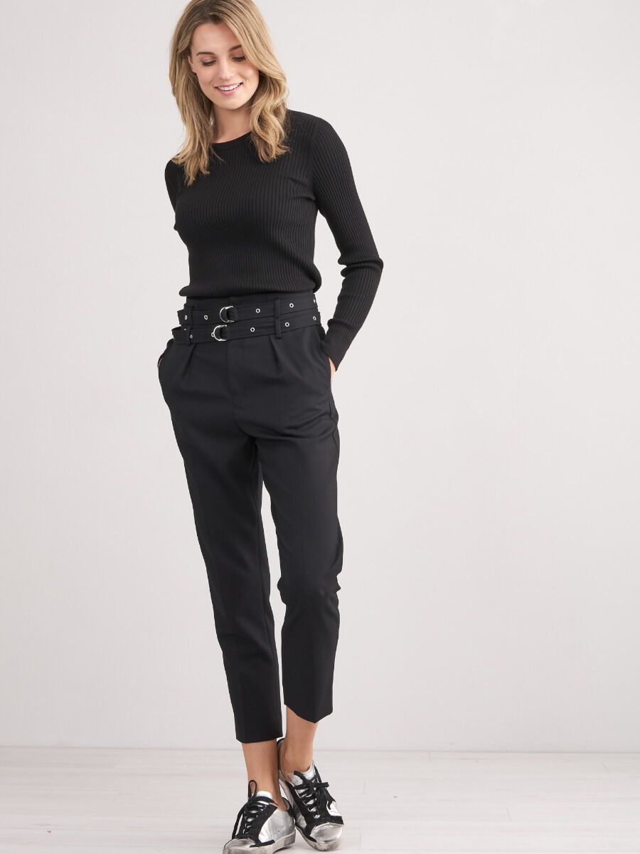 Gerippter Unterzieh-Pullover aus Baumwollmischung image number 1