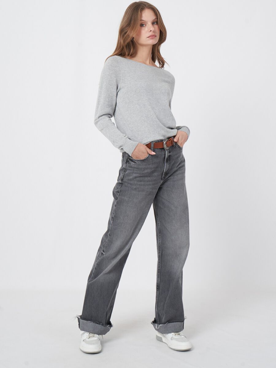 Basic-Langarm-Pullover aus Bio-Baumwollmischung image number 4