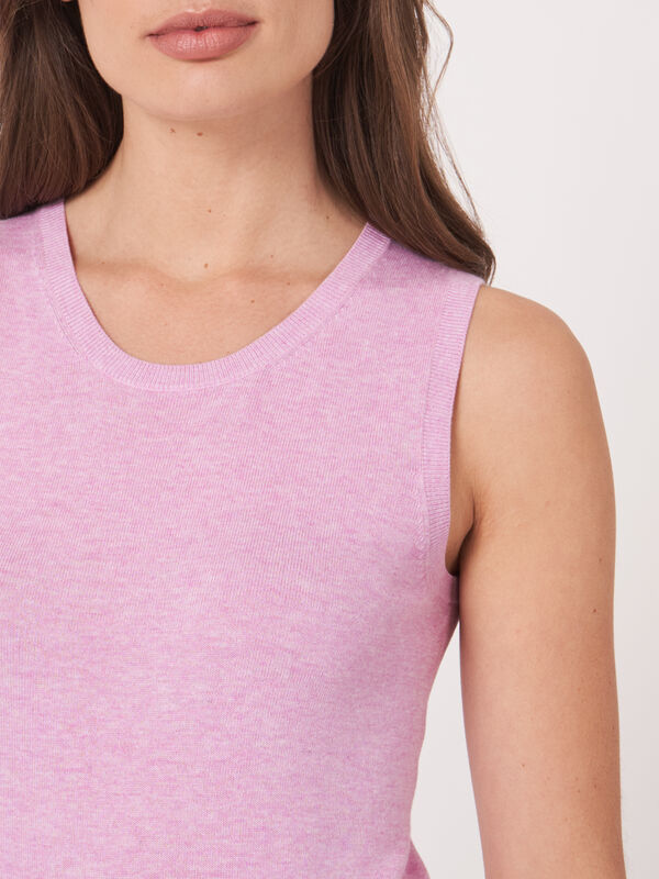 Top en maille fine en coton mélangé image number 2