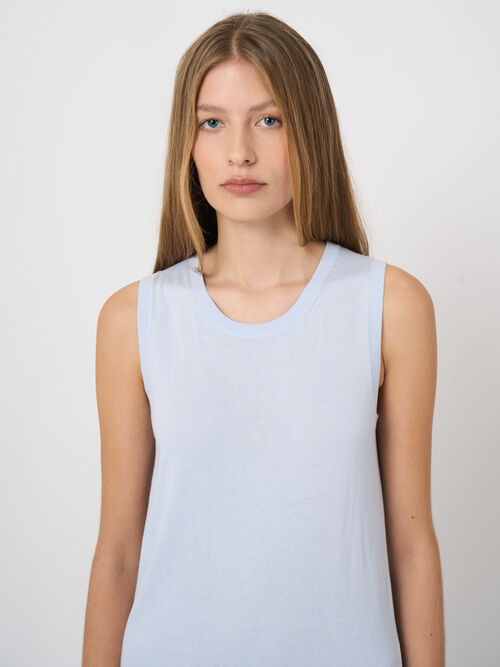 D&eacute;bardeur en maille fine, coton m&eacute;lang&eacute;