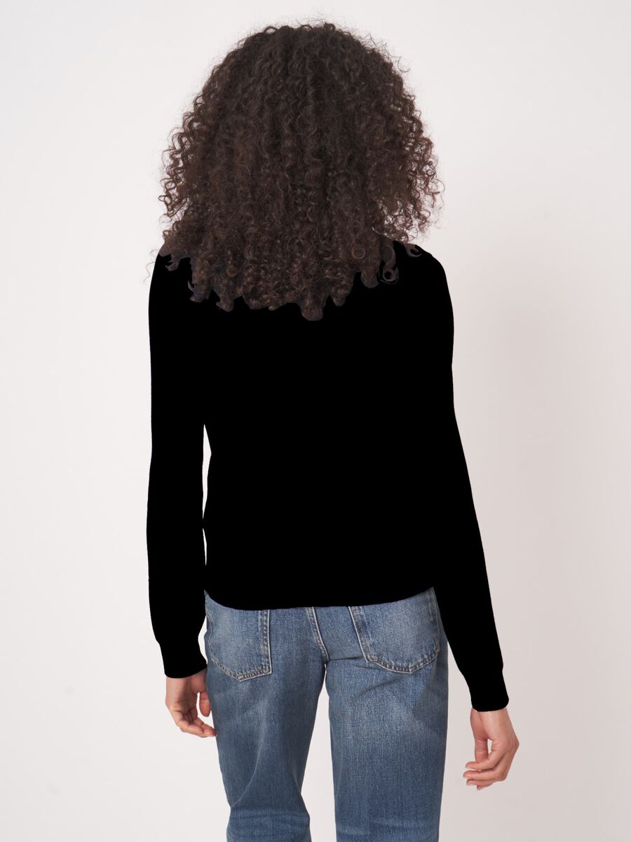 Fine-knit cotton-blend cardigan image number 5