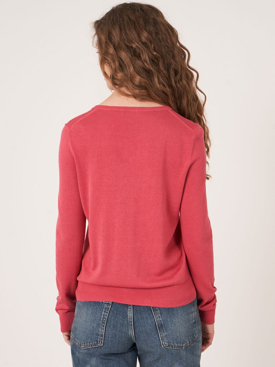 Basic Feinstrick-Strickjacke aus Baumwollmischung image number 2