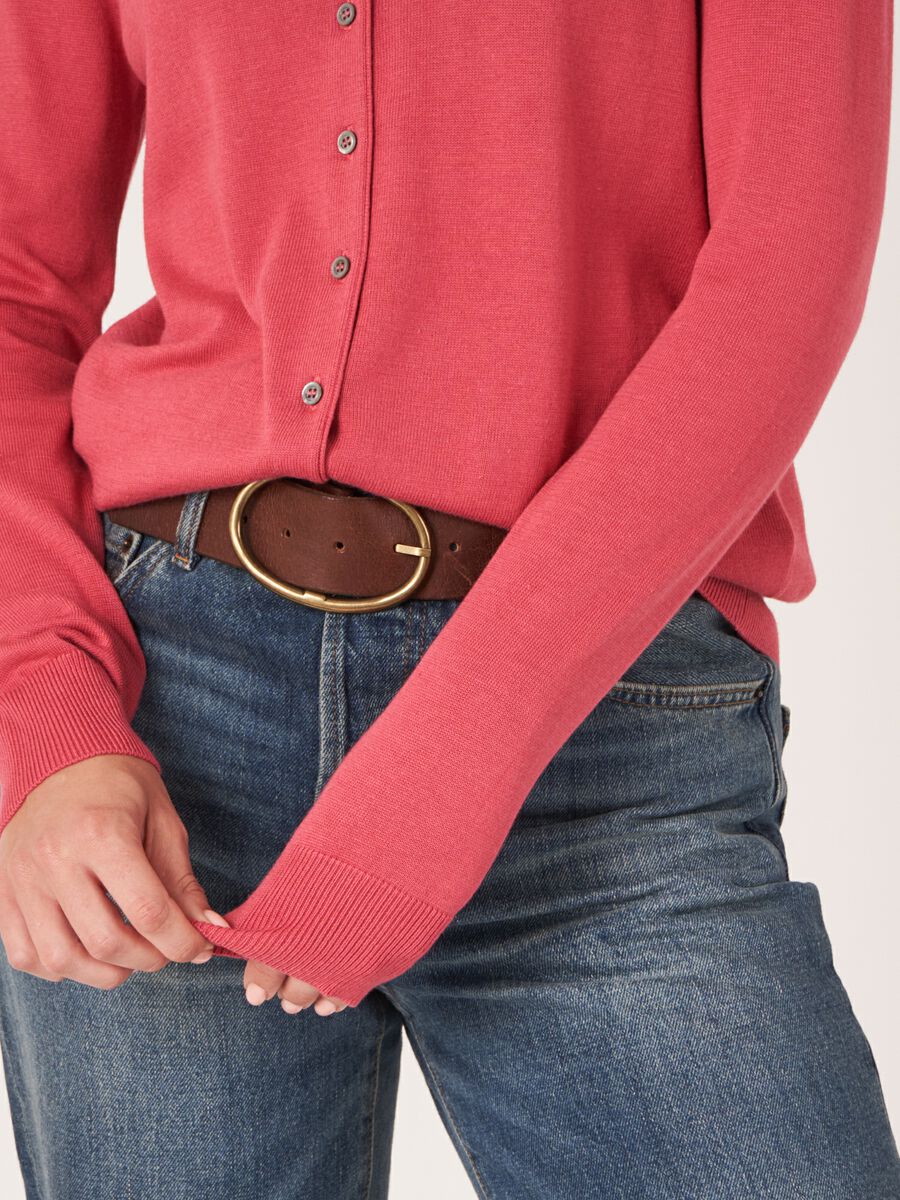 Basic Feinstrick-Strickjacke aus Baumwollmischung image number 3