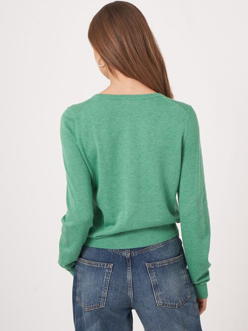 Basic Feinstrick-Strickjacke aus Baumwollmischung