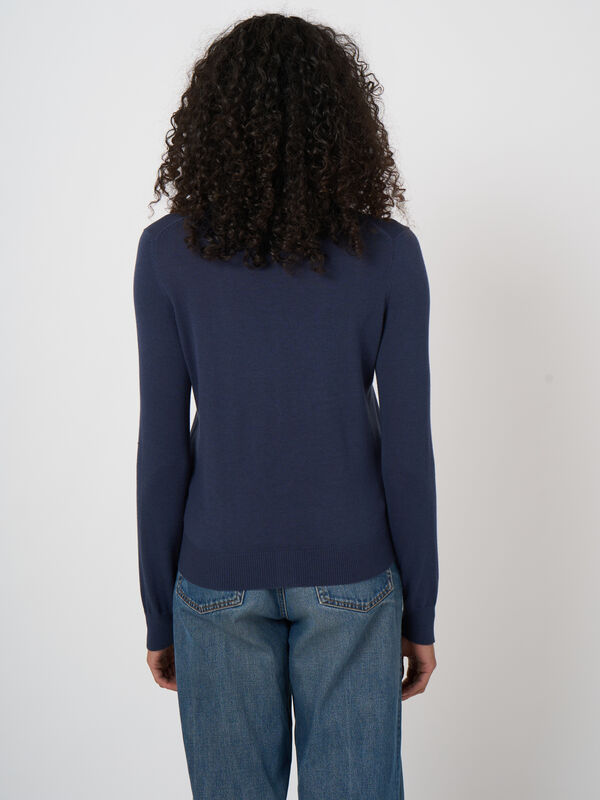 Feinstrick-Cardigan aus Baumwollmix mit Knopfleiste image number 4