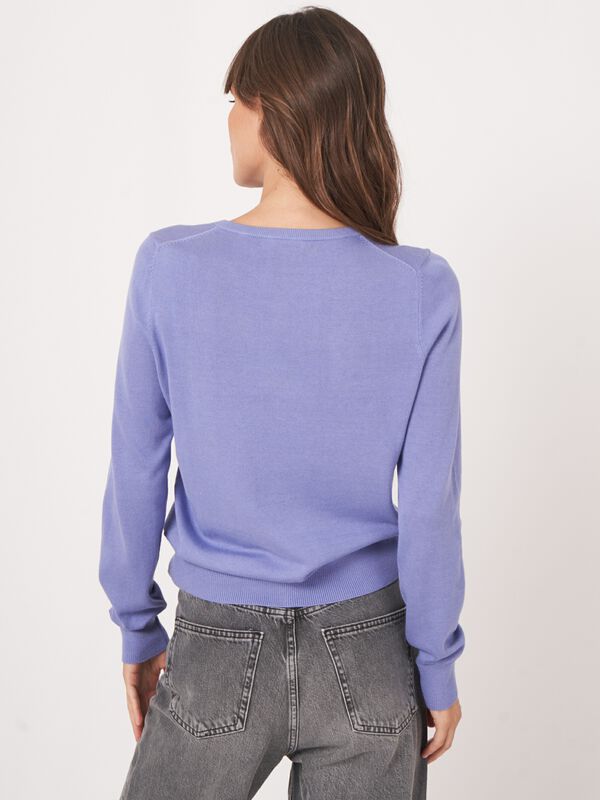 Basic fijn gebreid cardigan in katoenmix image number 5