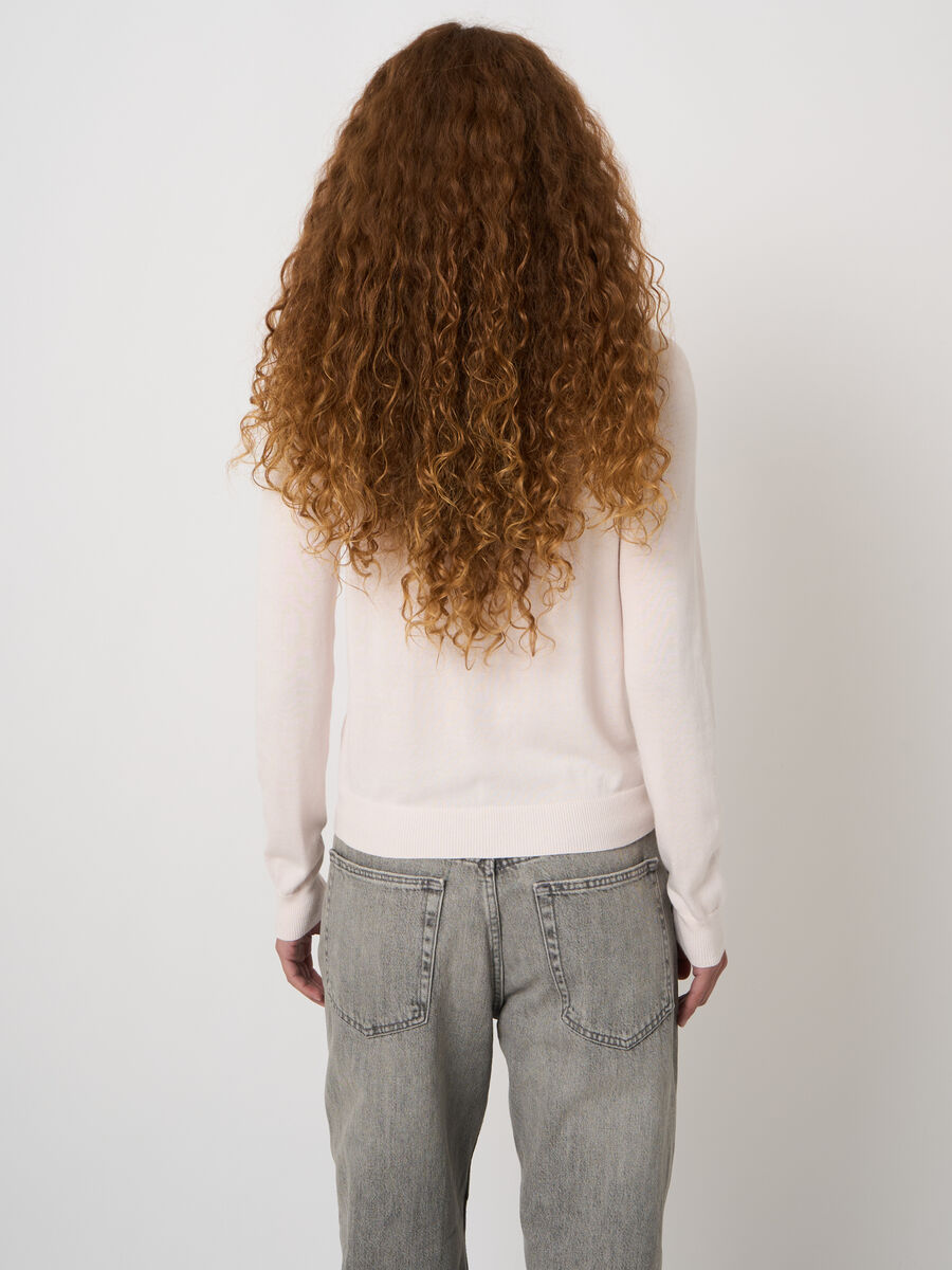 Fine-knit cotton-blend cardigan image number 2