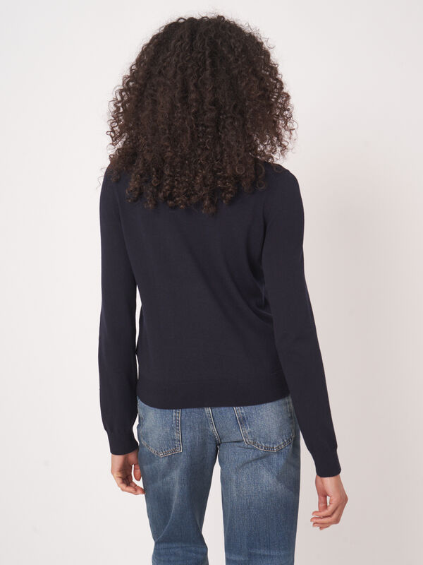 Basic fijn gebreid cardigan in katoenmix image number 5