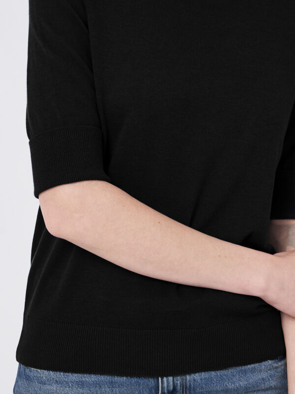 Fine-knit cotton-blend cardigan image number 2