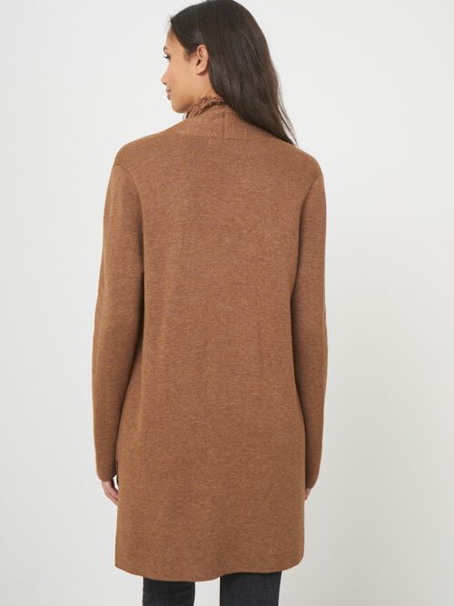 Vest met franje, zakken en ceintuur