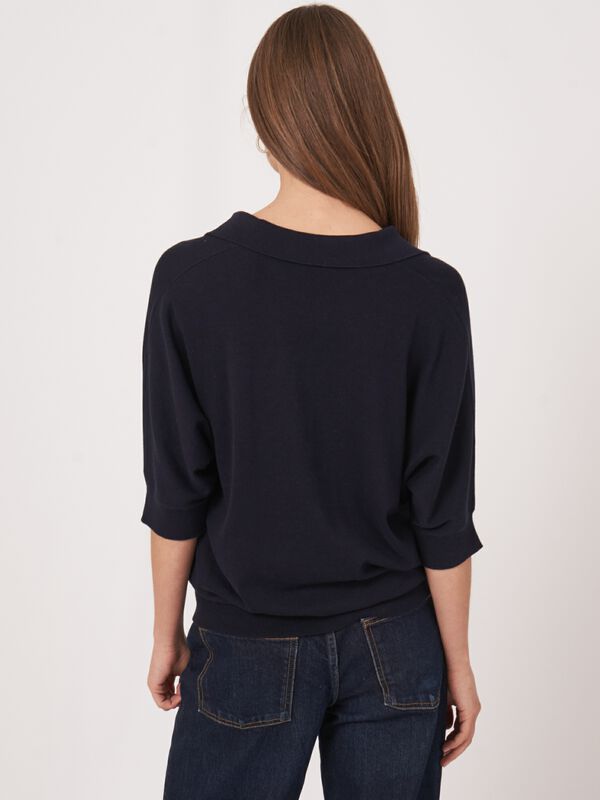 Pullover mit Polokragen aus Baumwollmischung image number 1