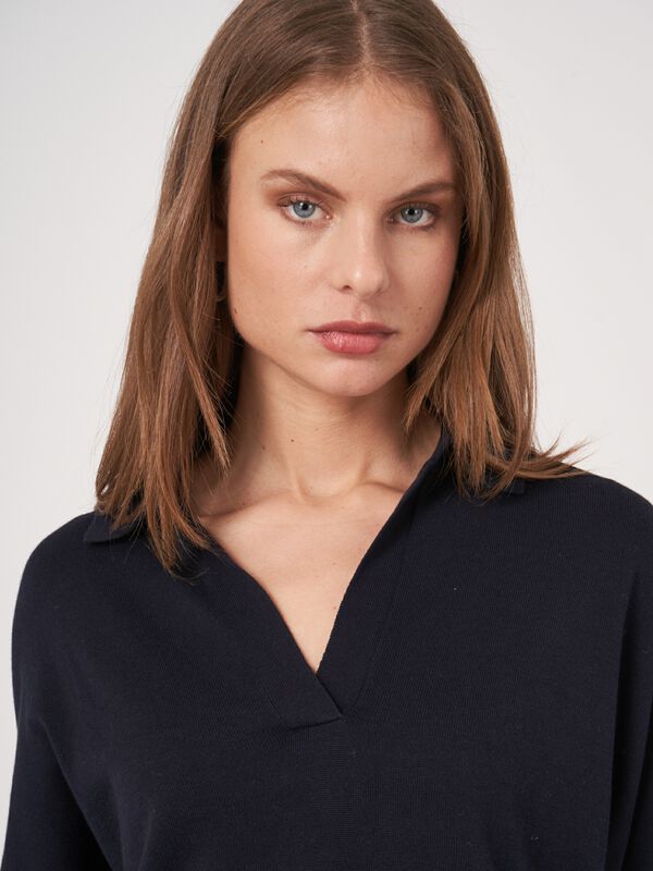 Pullover mit Polokragen aus Baumwollmischung image number 3