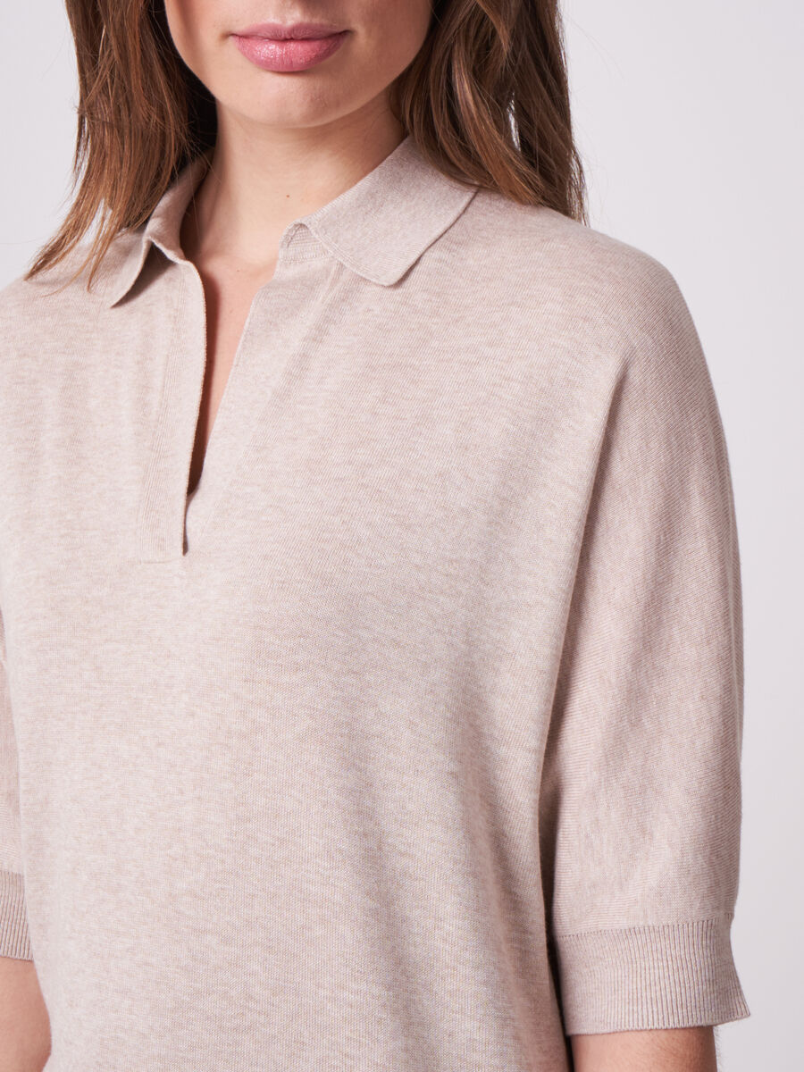 Pullover mit Polokragen aus Baumwollmischung image number 2