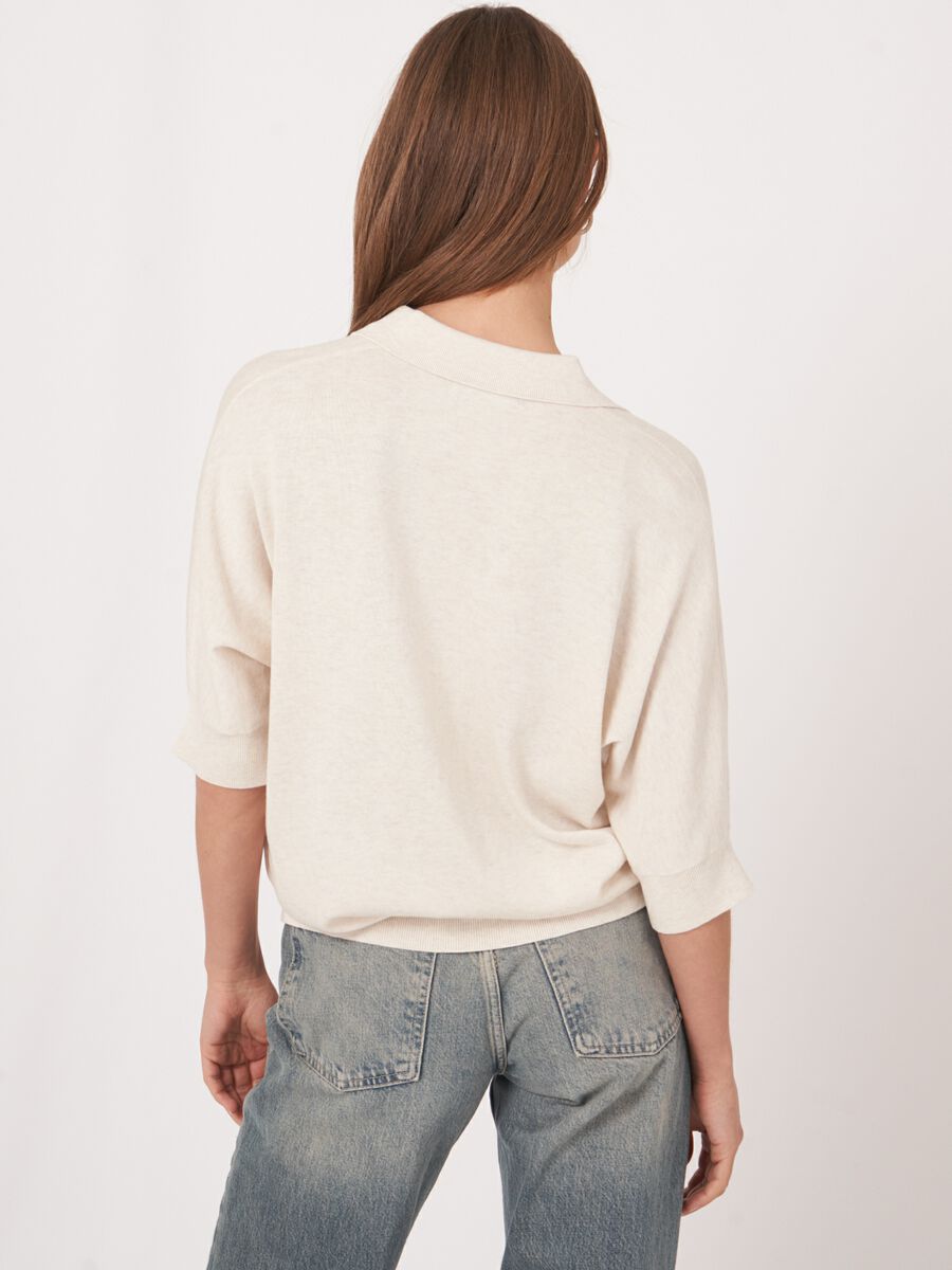 Pullover mit Polokragen aus Baumwollmischung image number 1