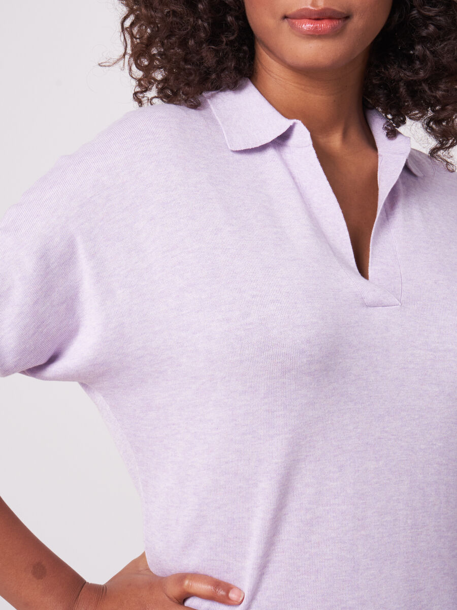 Pullover mit Polokragen aus Baumwollmischung image number 2