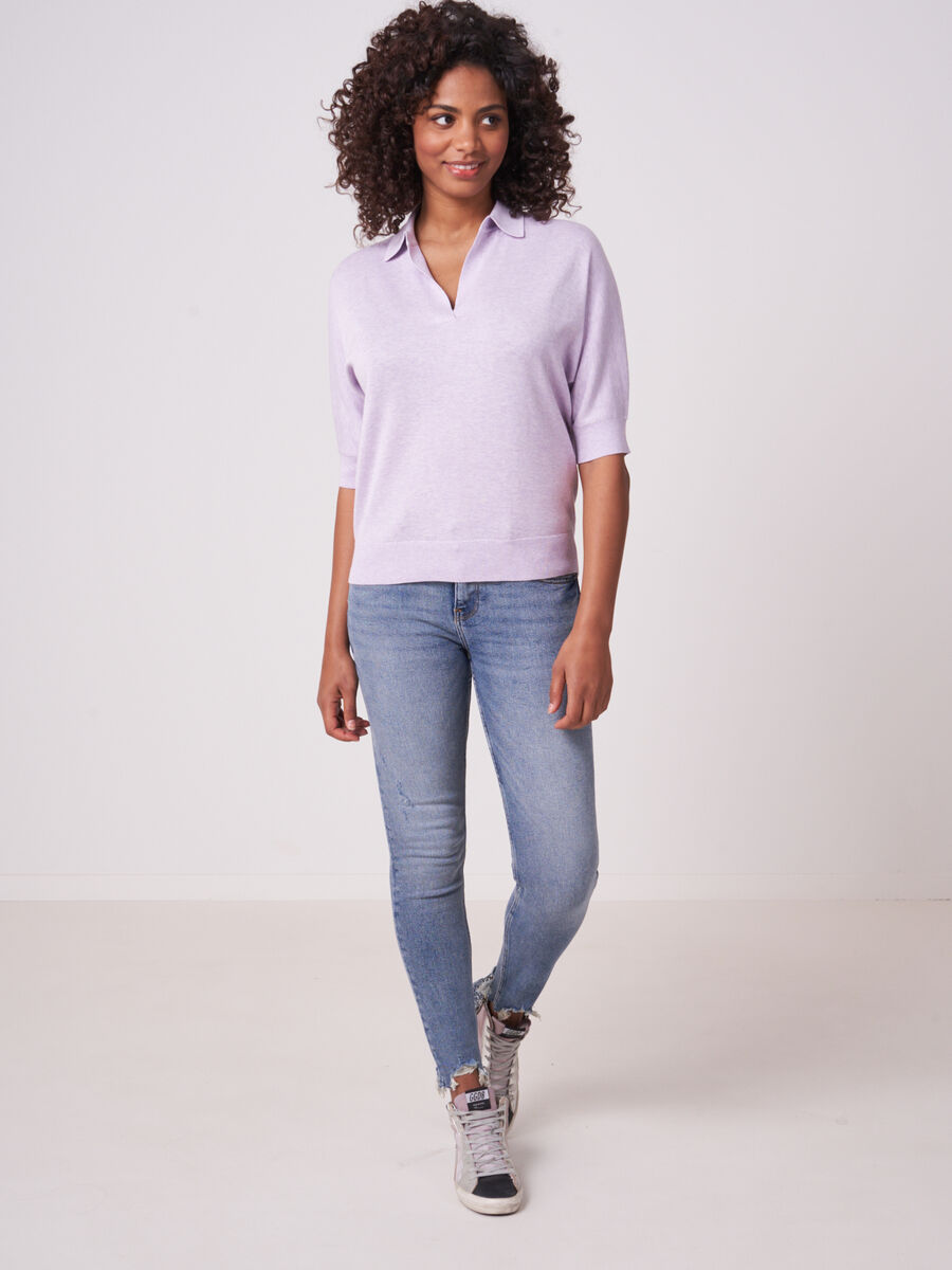 Pullover mit Polokragen aus Baumwollmischung image number 3