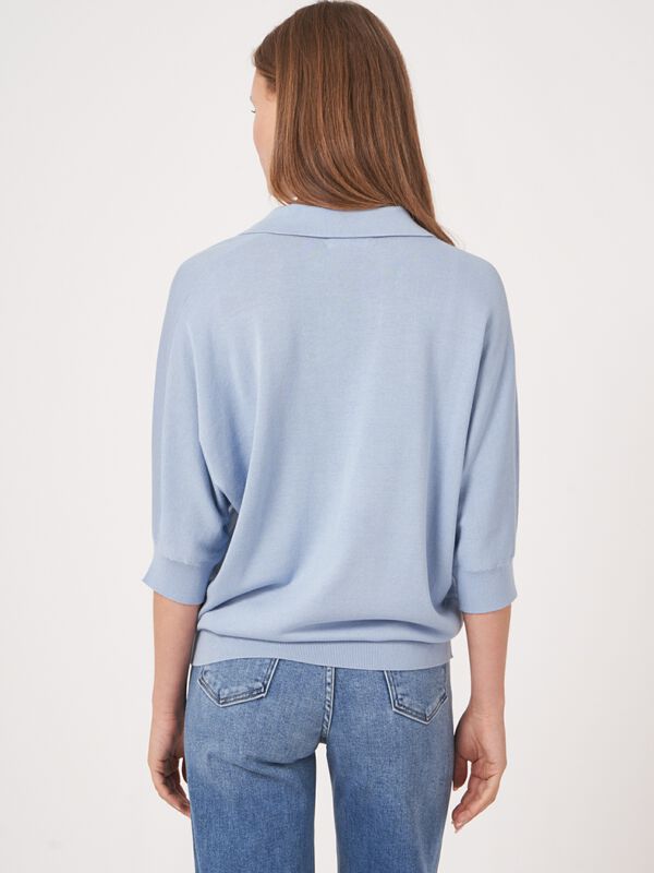 Pullover mit Polokragen aus Baumwollmischung image number 2