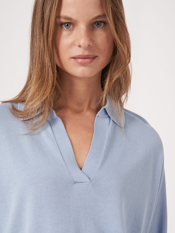 Pullover mit Polokragen aus Baumwollmischung image number 3