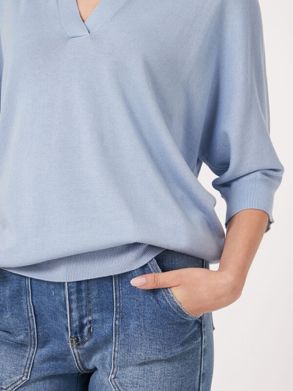 Pullover mit Polokragen aus Baumwollmischung image number 4