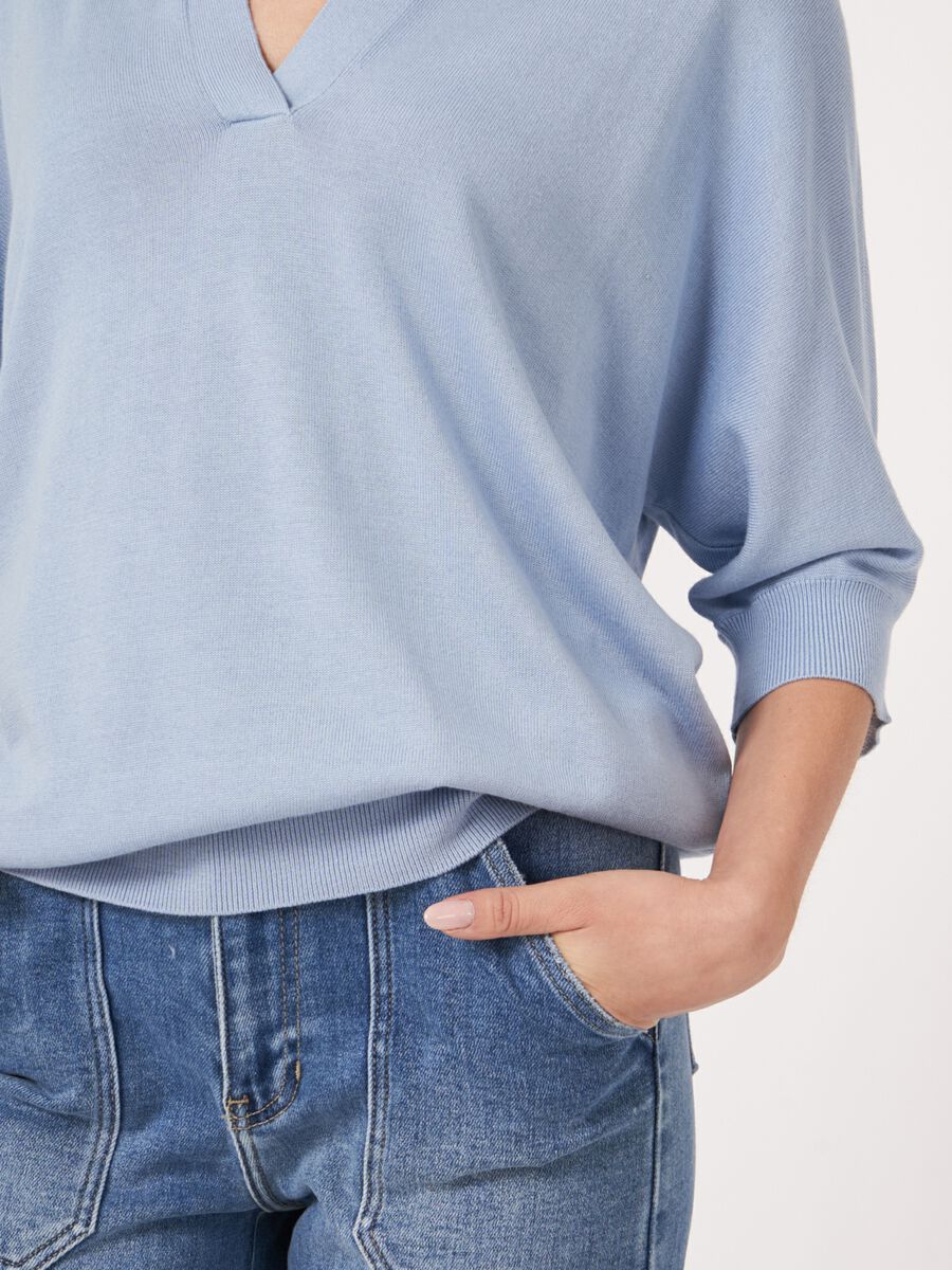 Pullover mit Polokragen aus Baumwollmischung image number 4