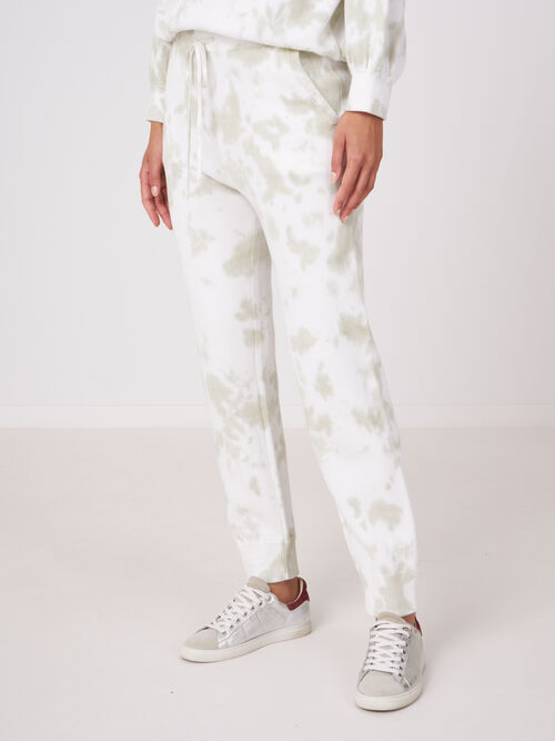 Joggingbroek met tie dye print