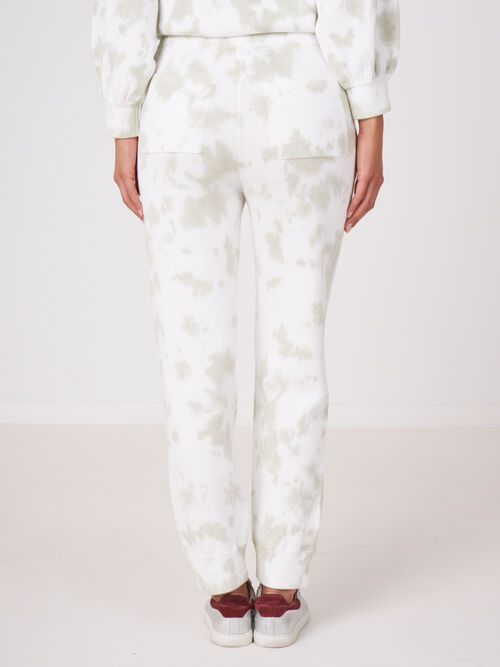 Joggingbroek met tie dye print