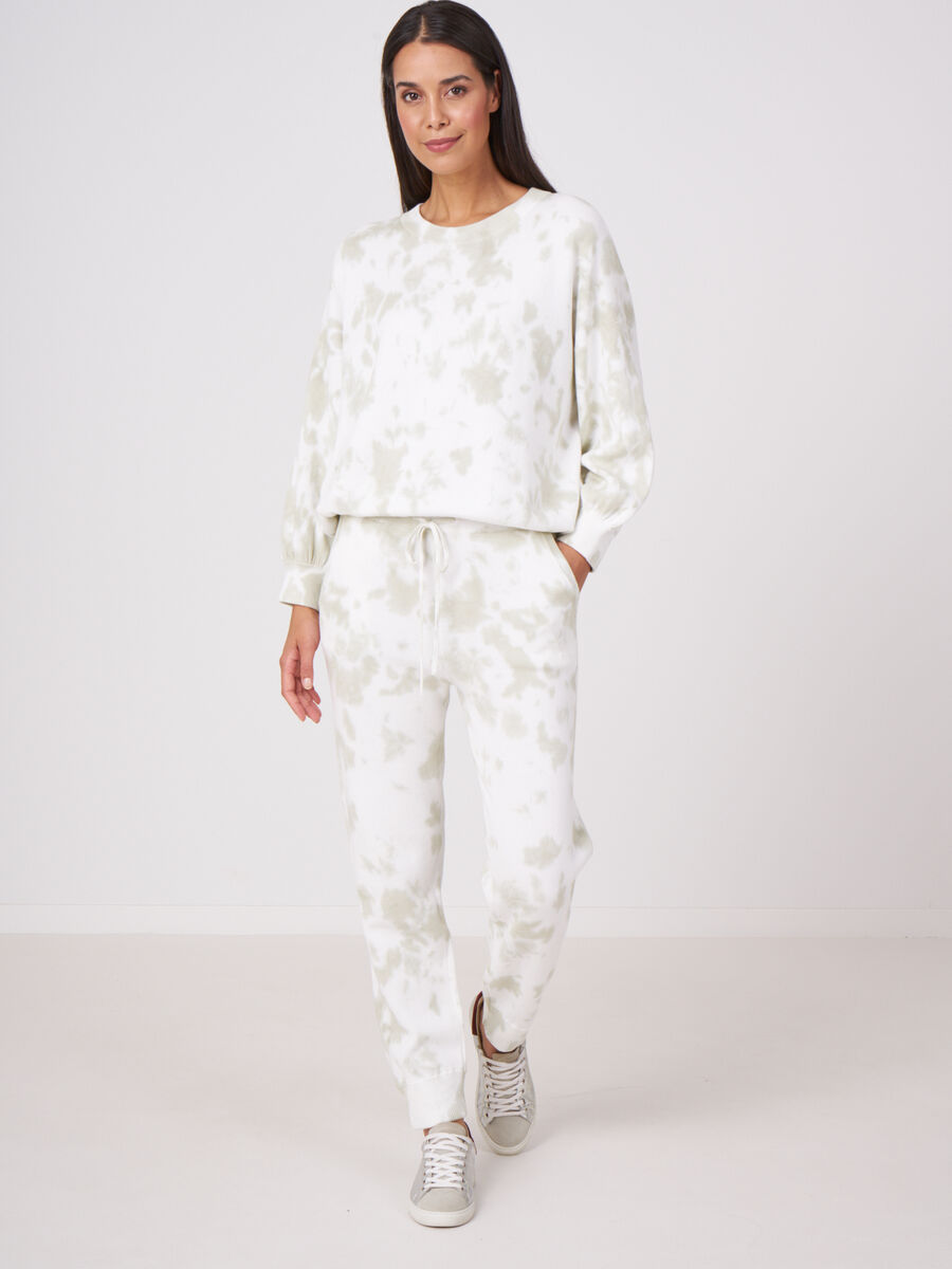 Joggingbroek met tie dye print image number 3