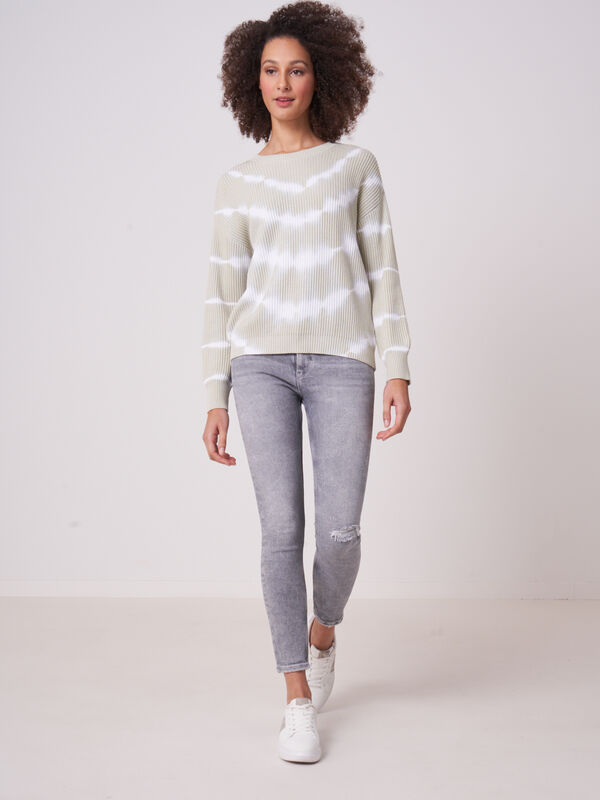 Pure cotton tie dye sweater image number 3