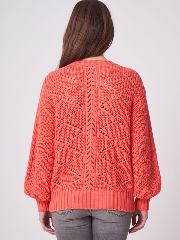 Strickpullover mit Ajourmuster image number 1