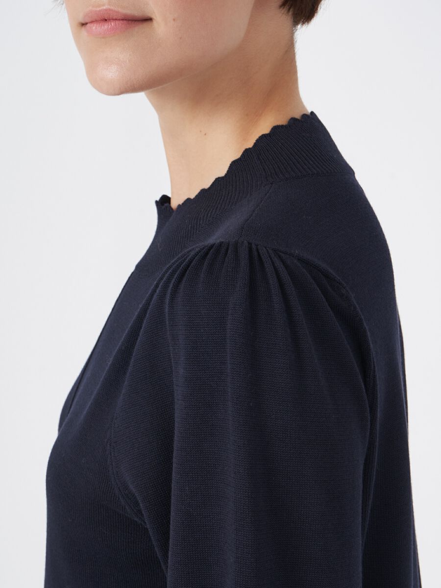 Pullover aus Baumwollmischung mit Puffärmeln image number 3