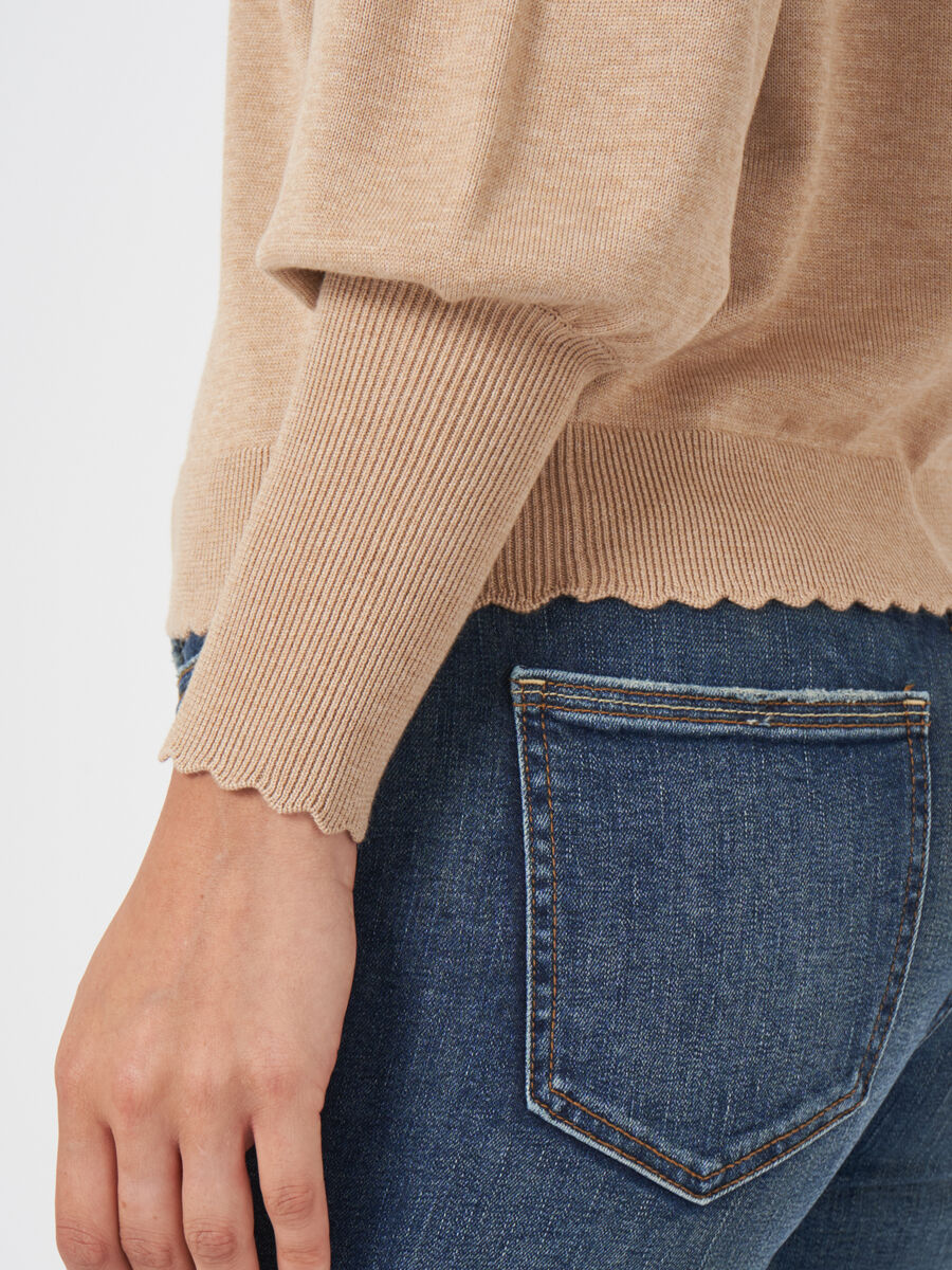 Pullover aus Baumwollmischung mit Puffärmeln image number 26