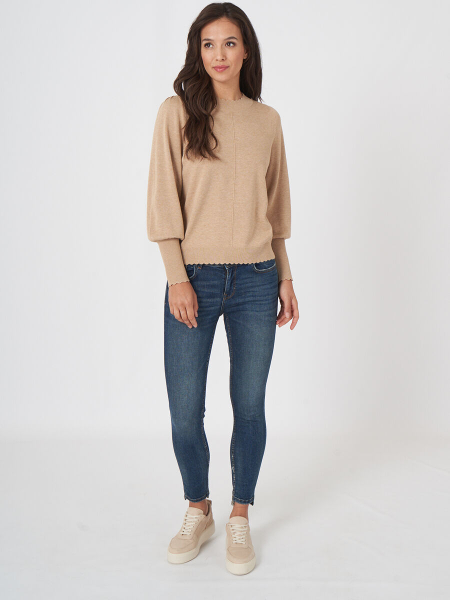 Pullover aus Baumwollmischung mit Puffärmeln image number 28