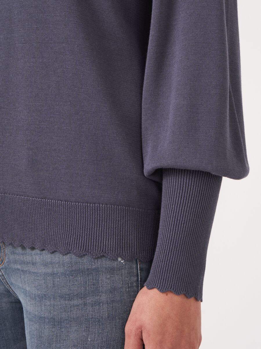 Pullover aus Baumwollmischung mit Puffärmeln image number 32