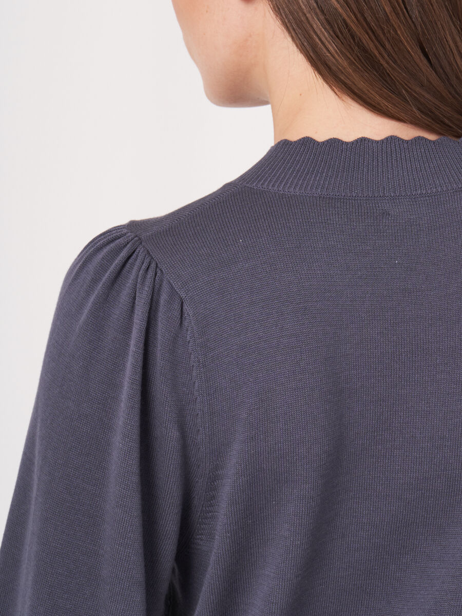 Pullover aus Baumwollmischung mit Puffärmeln image number 33