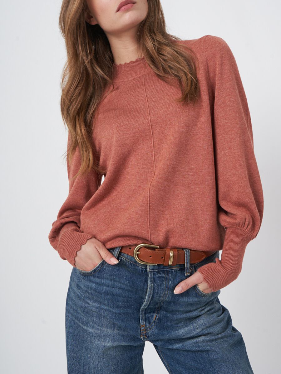 Pullover aus Baumwollmischung mit Puffärmeln image number 13