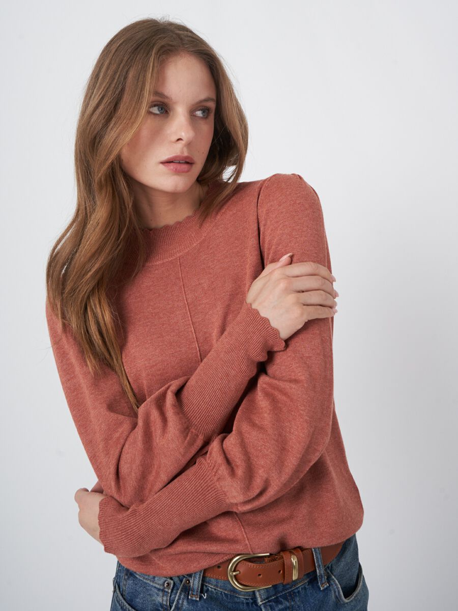 Pullover aus Baumwollmischung mit Puffärmeln image number 14