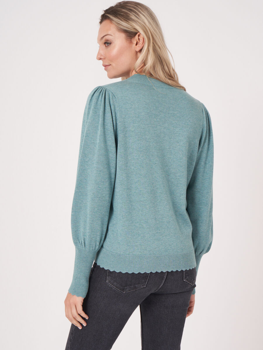 Pullover aus Baumwollmischung mit Puffärmeln image number 37
