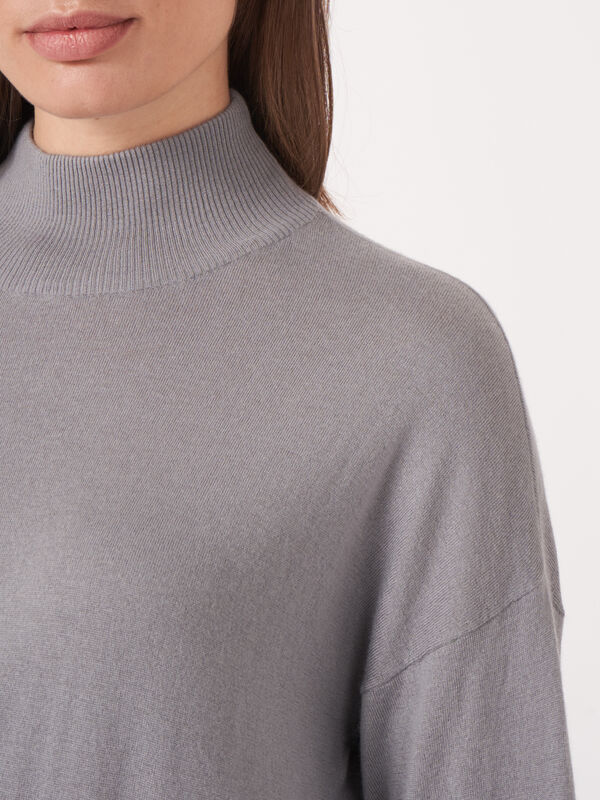 Pull en cachemire avec ourlet &agrave; nouer image number 3