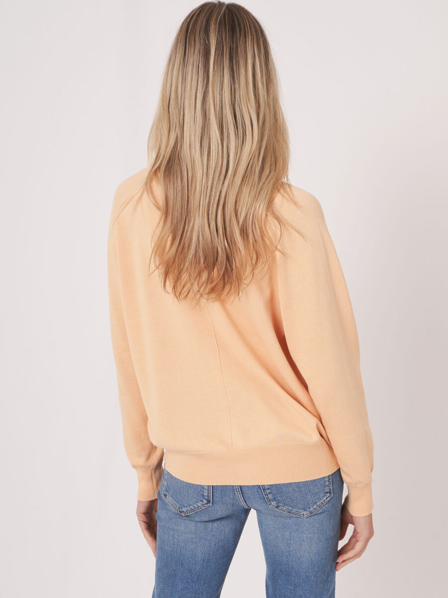 Cotton blend buttoned cardigan with pockets image number 1